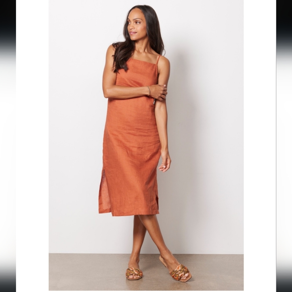 Rails Demi 100% Linen Slip dress